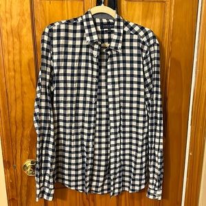 Mens Zara Plaid Button Down Shirt Size Small